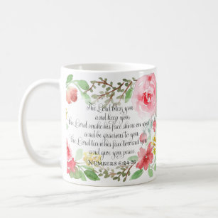 The blessing   Scripture Art   Numbers 6:24-26 Coffee Mug