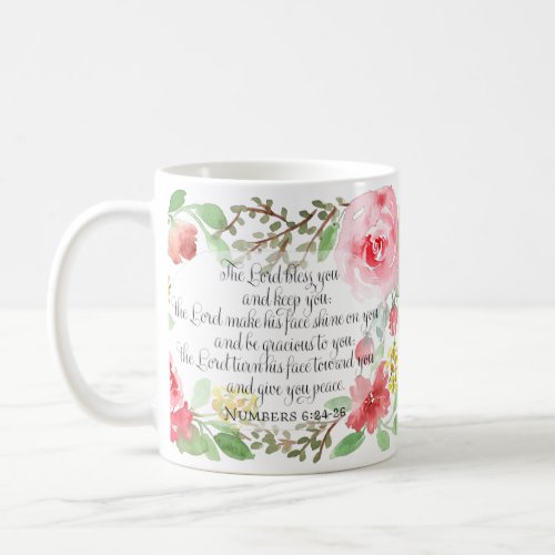 The blessing  Scripture Art  Numbers 624_26 Coffee Mug