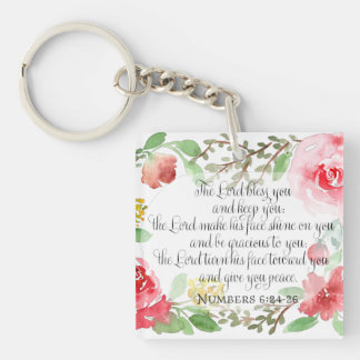 The blessing | Scripture Art | Numbers 6:24-26 Keychain