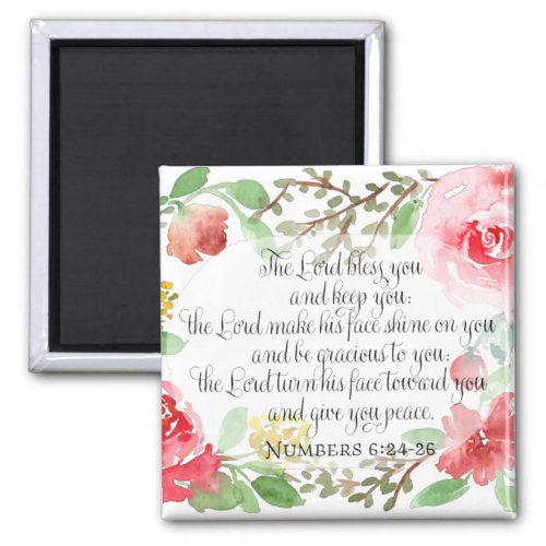 The blessing  Scripture Art  Numbers 624_26 Magnet