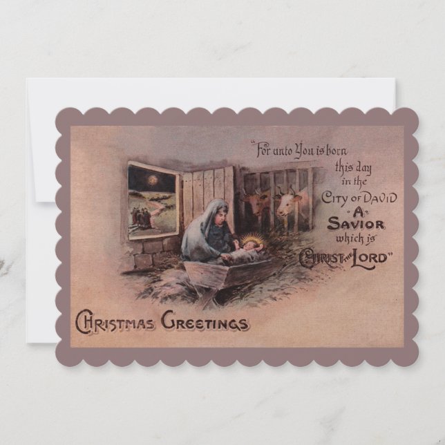 The Blessings of Christmas Flat Card (Front)