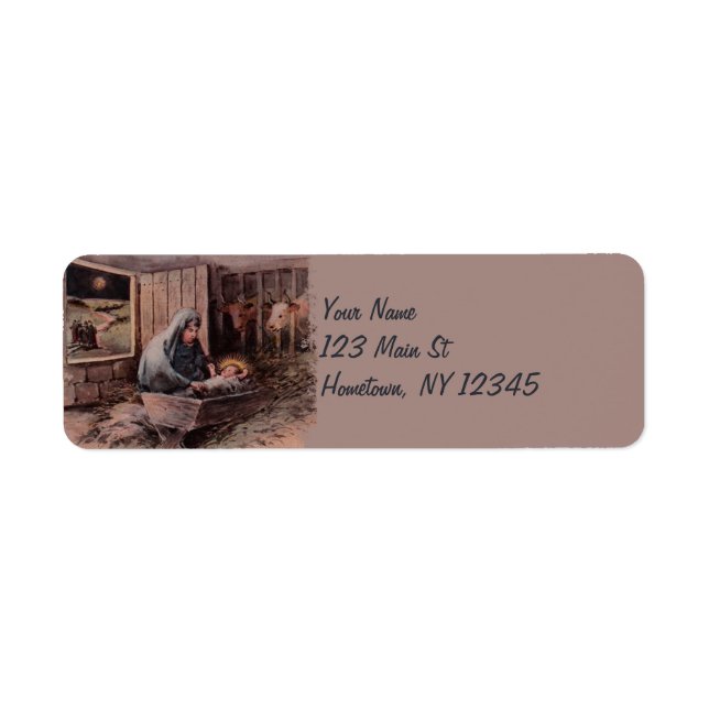 The Blessings of Christmas Return Address Labels (Front)
