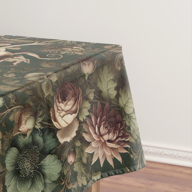 The Blighted Watcher – Gothic Victorian Lg Pattern Tablecloth (In Situ)