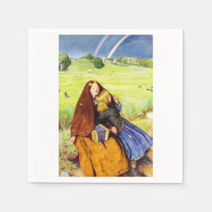 The Blind Girl by John Everett Millais Napkins