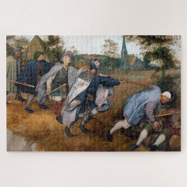 The Blind Leading the Blind, Pieter Bruegel Jigsaw Puzzle (Horizontal)