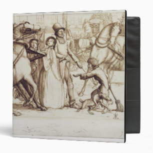 The Blind Man, 1853 (pen, ink, wash and graphite o 3 Ring Binder