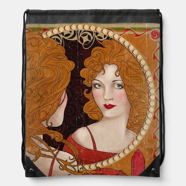 THE BLIND PIG™ Vintage Artwork Drawstring Bag (Front)