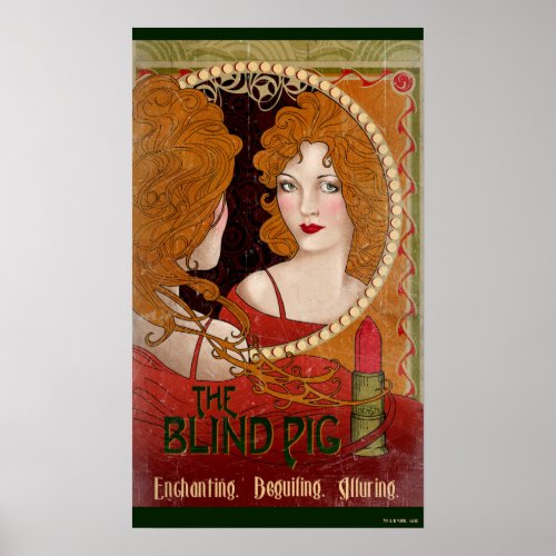 THE BLIND PIGâ Vintage Artwork Poster