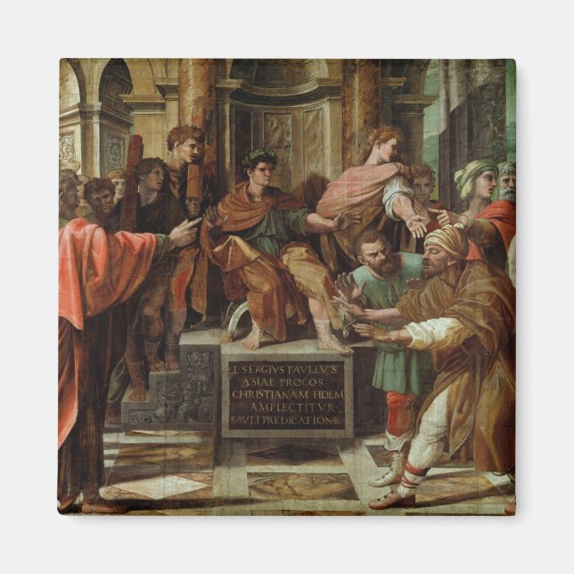 The Blinding of Elymas (cartoon for the Sistine Ch Magnet (Front)