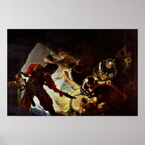 The Blinding Of Samson By Rembrandt Harmensz Van Poster