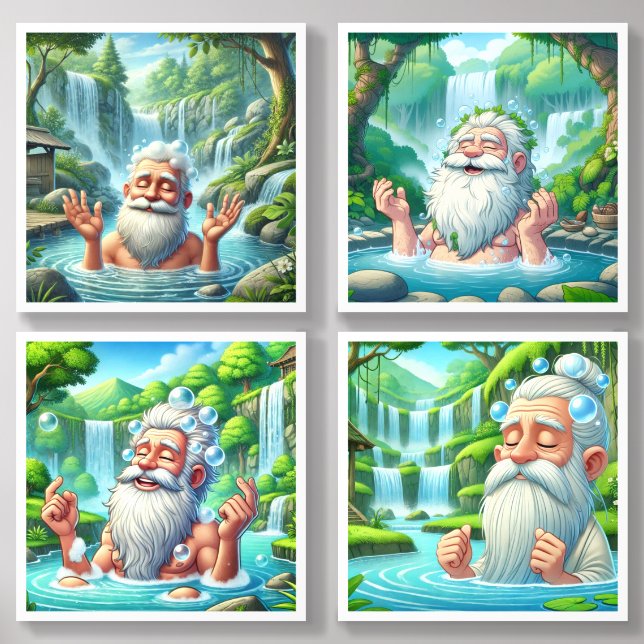 The Blissful Bath Acrylic Photo Tile (Front Set)