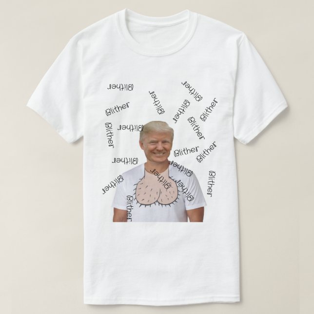 The Blithering Orange Idiot T-Shirt (Design Front)