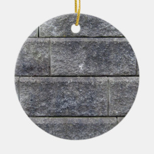 The Block Wall Ceramic Ornament