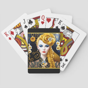 The Blonde Flapper Poker Cards