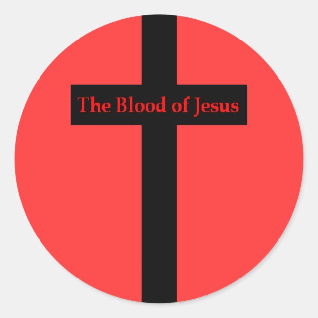 The Blood of Jesus Sticker (Front)