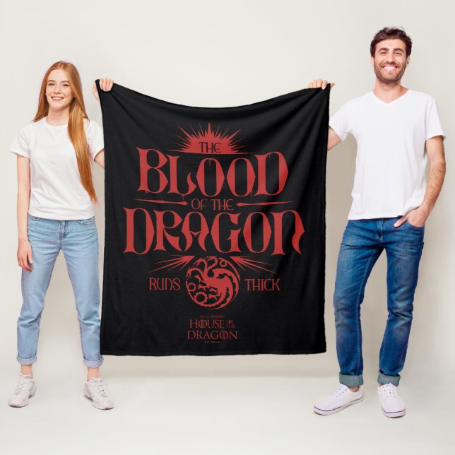 The Blood of the Dragon Runs Thick Fleece Blanket (In Situ)