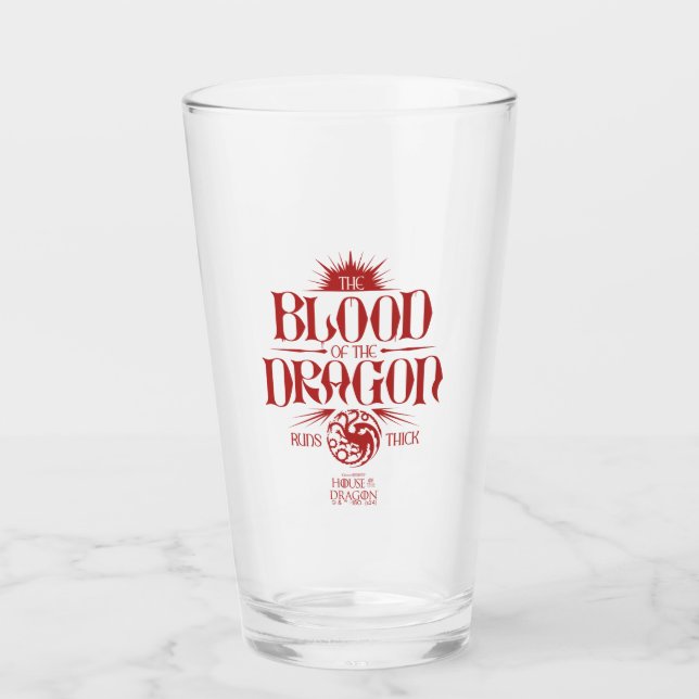 The Blood of the Dragon Runs Thick Glass (Front)