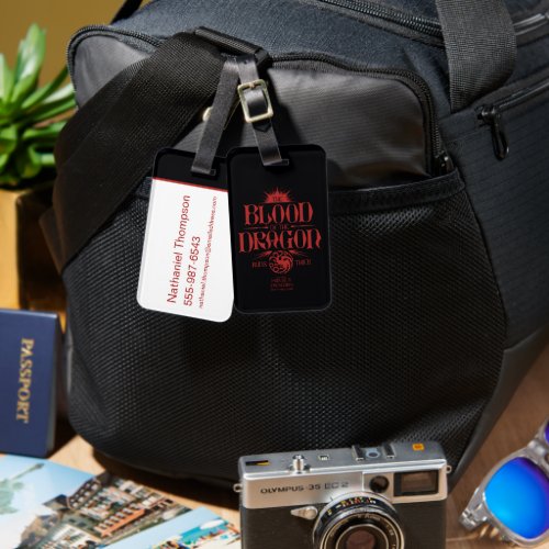 The Blood of the Dragon Runs Thick Luggage Tag