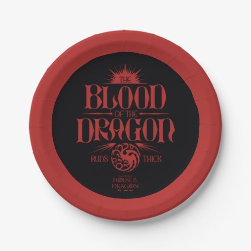 The Blood of the Dragon Runs Thick Paper Plates