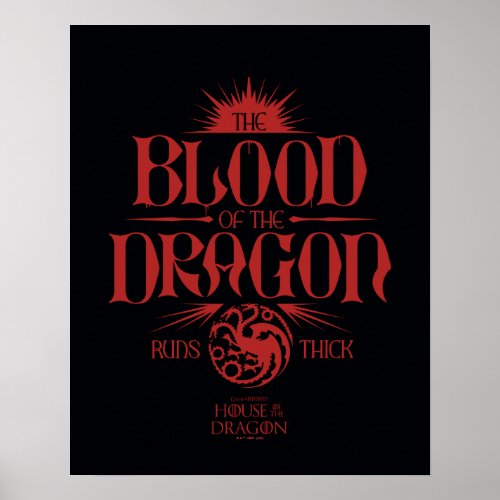 The Blood of the Dragon Runs Thick Poster