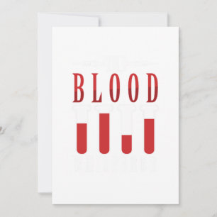 The Blood Whisperer Phlebotomist Phlebotomy Gift Invitation
