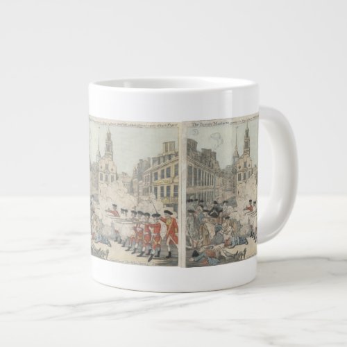 The Bloody Massacre _ Paul Revere 1770 Giant Coffee Mug