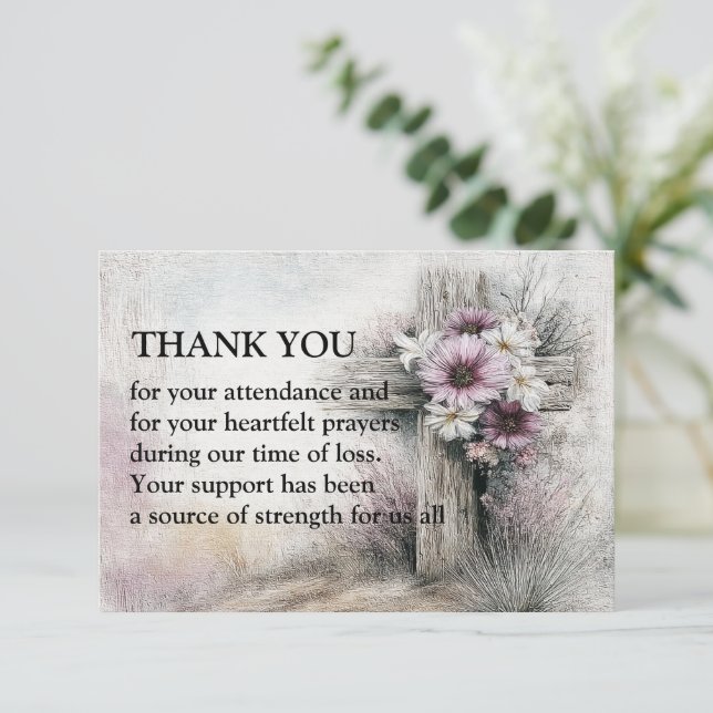 The Bloom of Grace Thank You Card (Standing Front)