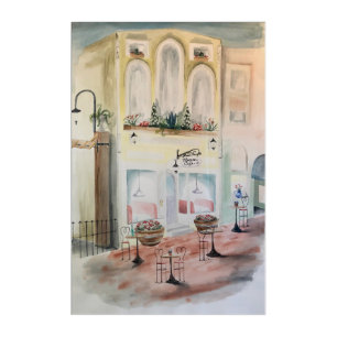 The Blossom Cafe Acrylic Print