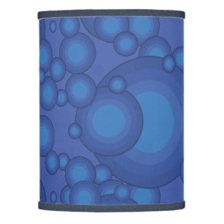 The Blue 70's year styling circle Lamp Shade