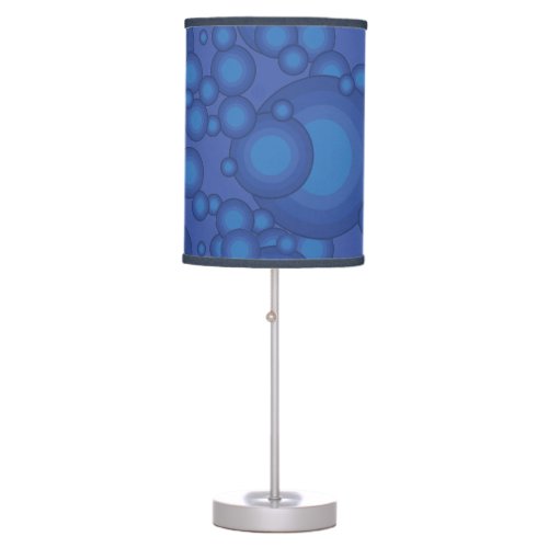 The Blue 70s year styling circle Table Lamp