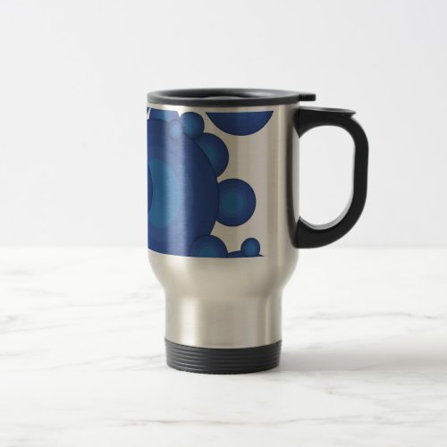 The Blue 70s year styling circle Travel Mug