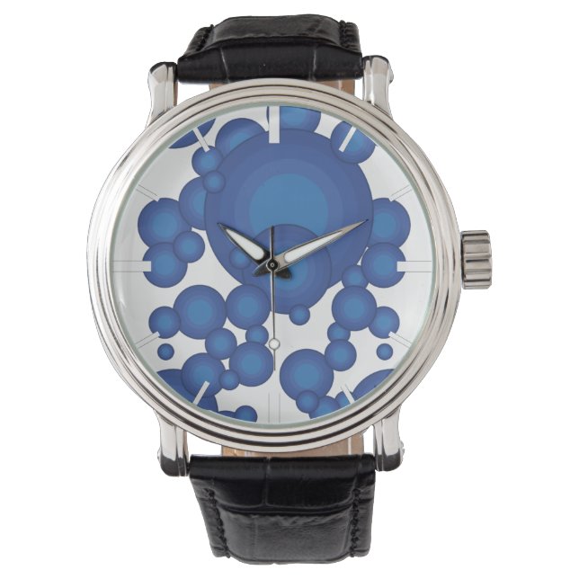 The Blue 70's year styling circle Watch (Front)