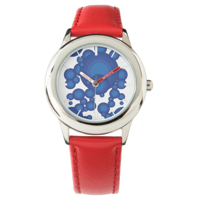 The Blue 70's year styling circle Watch (Front)