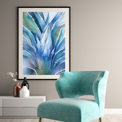 The Blue Agave unframed Poster