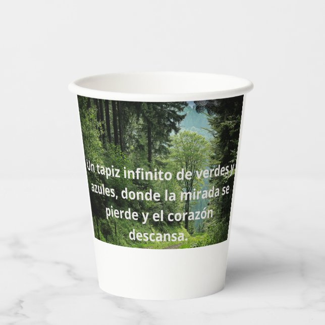The Blue and Green Abyss Paper Cups (Front)