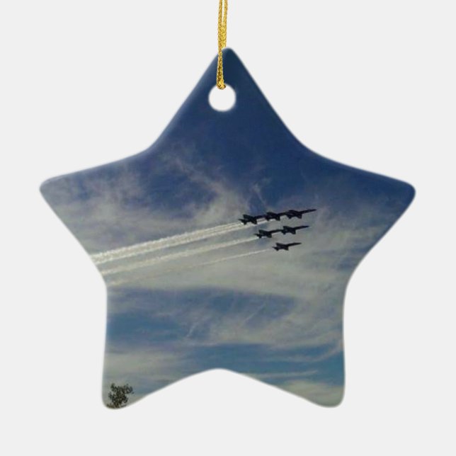 The Blue Angels Ceramic Ornament (Front)