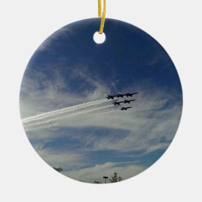 The Blue Angels Ceramic Ornament (Front)
