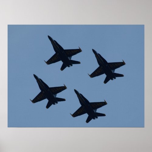 The Blue Angels Diamond Formation Poster