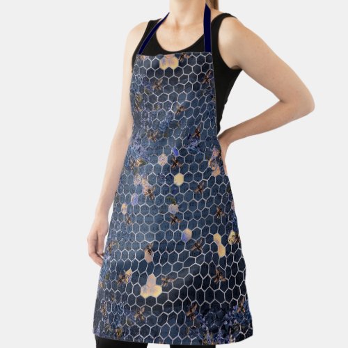 The Blue Bee Series Design 15  Apron