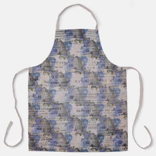 The Blue Bee Series Design 3  Apron