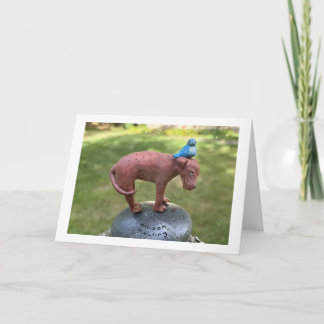 The Blue Bird of Happiness Card