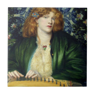 The Blue Bower (by Dante Gabriel Rossetti) Ceramic Tile