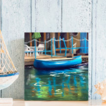 The Blue Canoe Acrylic Wall Art