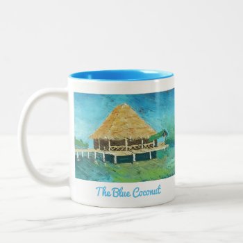 The Blue Coconut - Bocas Del Toro  Panama Mug by yotigo at Zazzle