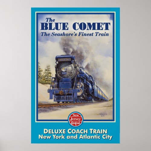 The Blue Comet Poster