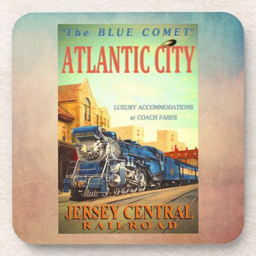 The Blue Comet Train     Beverage Coaster