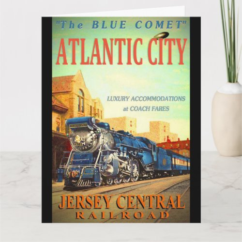 The Blue Comet Train Big Greeting Card