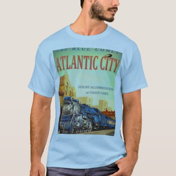 The Blue Comet Train Men's T-shirt by stanrail at Zazzle