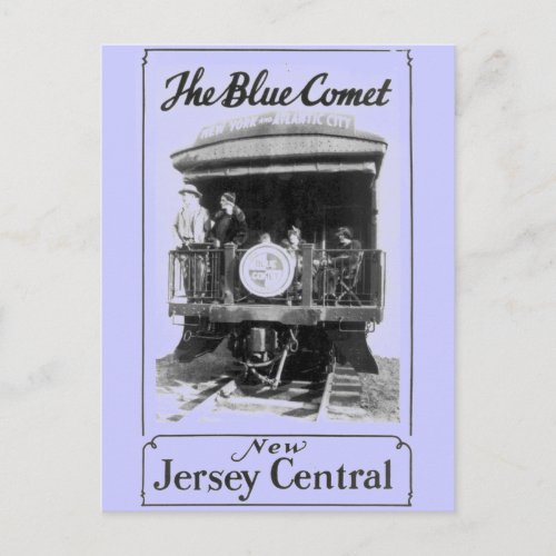 The Blue Comet Train Postcard