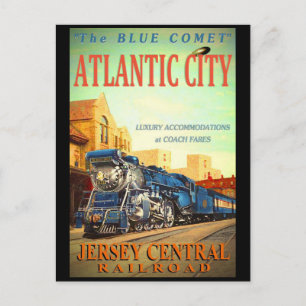 The Blue Comet Train Postcard